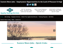 Tablet Screenshot of easternshorejobs.com